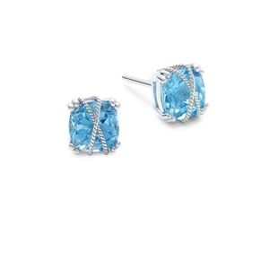 Elegant Blue Stud Earrings